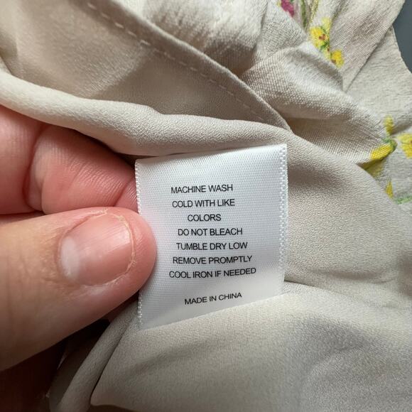 A Loves A Floral Maxi Dress S | Cottagecore Tie Strap Ruffle Hem - Picture 7 of 7